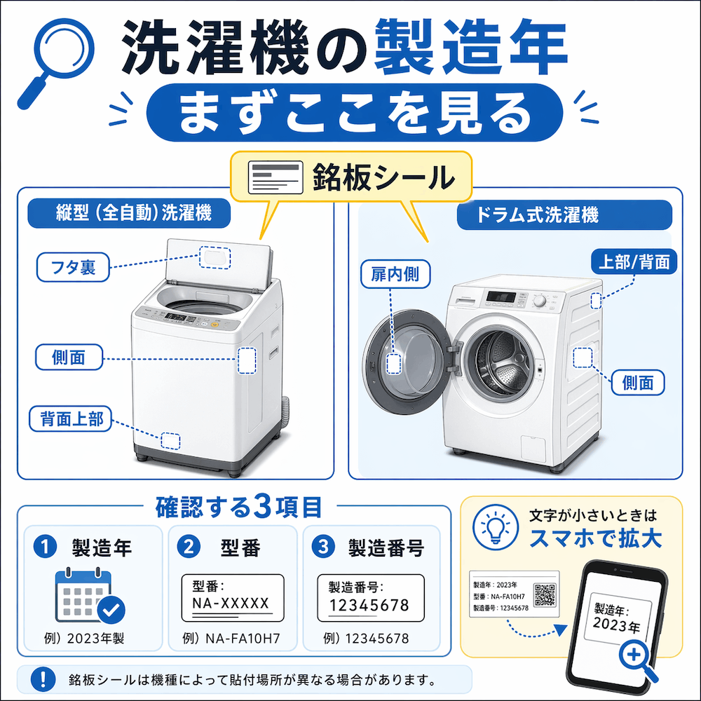 洗濯機の製造年