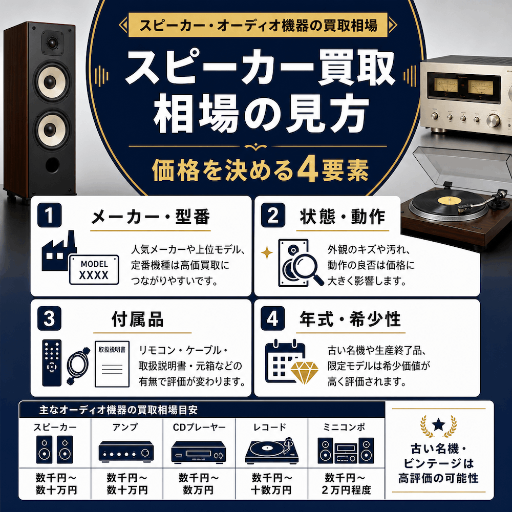 スピーカー買取相場の味方